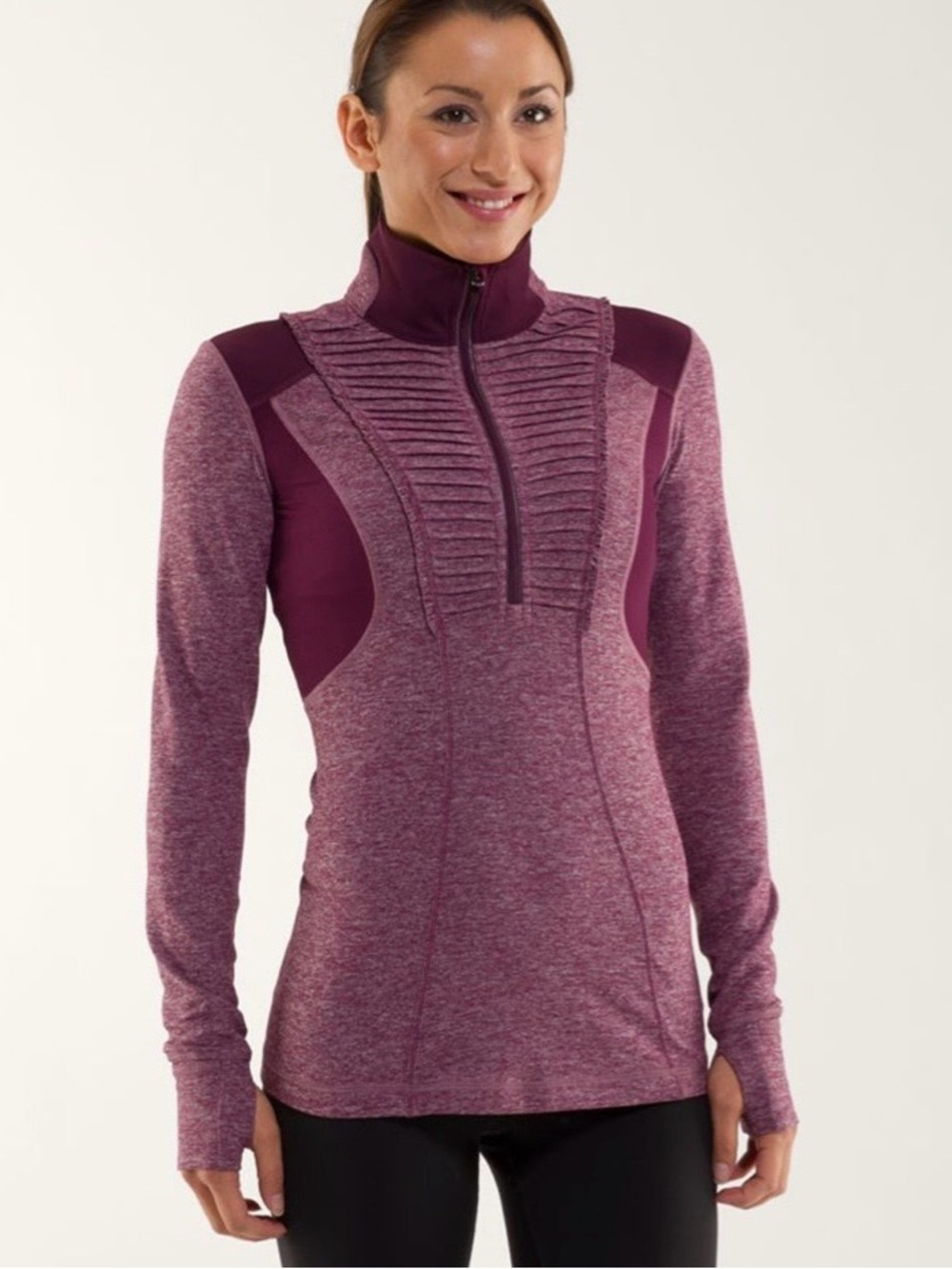 FINAL SALE Lululemon Run: Your Heart Out Pullover Heathered Plum